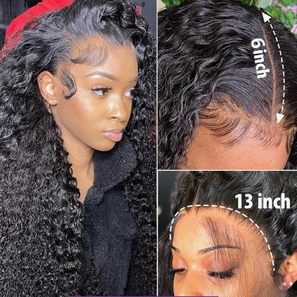 Water Wave Lacefront 13x4 HD lace Wig - Picture 3 of 3